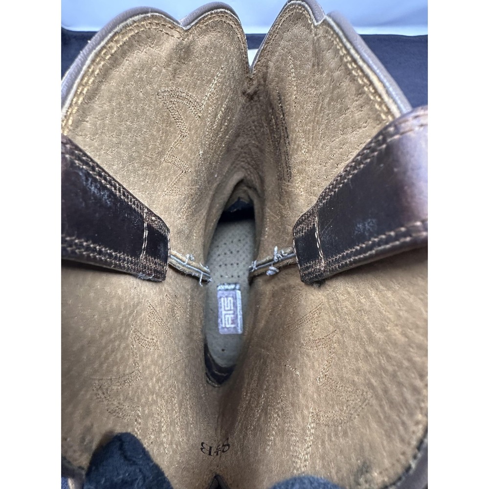 Ariat Boots Mens Size 8.5B Brown Heritage Leather Western‎ Cowboy Style 10001021 - Picture 8 of 11